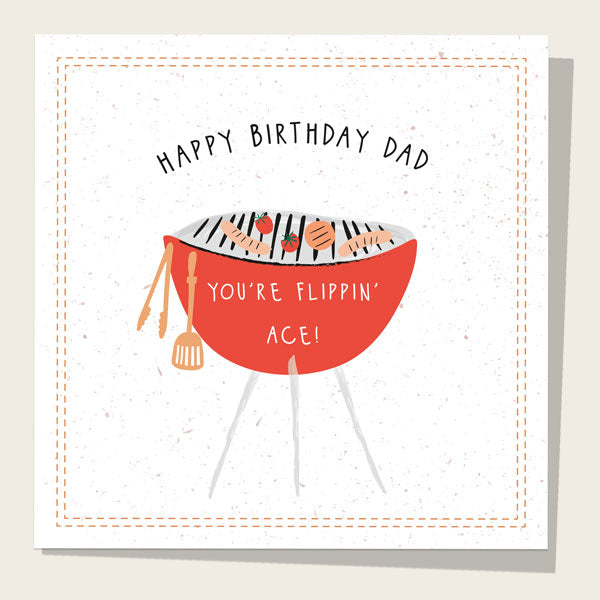Dad Birthday Card - Flippin' Ace Barbecue