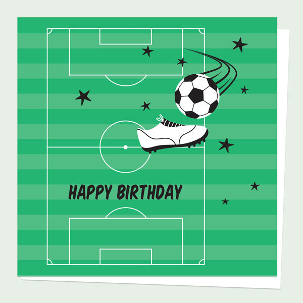 Kids Birthday Card - Football Crazy Happy Birthday
