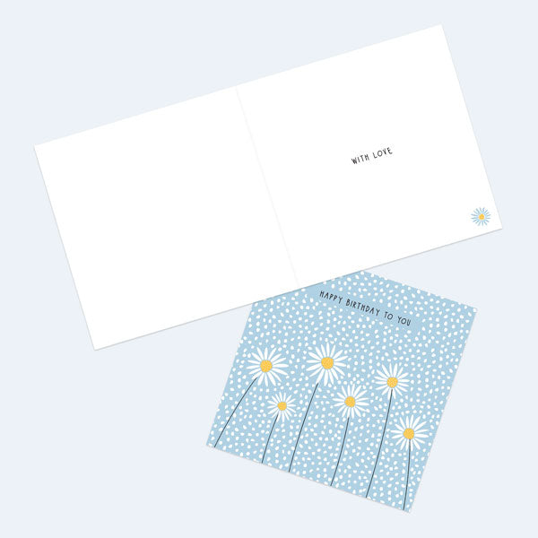 General Birthday Card - Oopsy Daisies - Happy Birthday To You