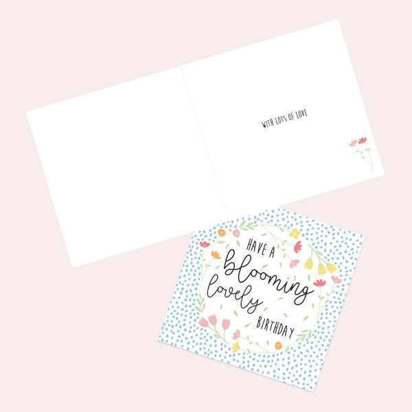 General Birthday Card - Paper Petals - Blooming Lovely Birthday