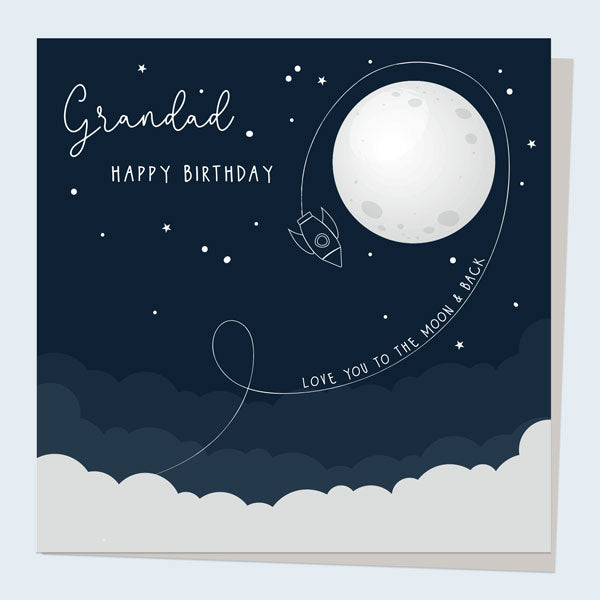 Grandad Birthday Card - Love You To The Moon And Back
