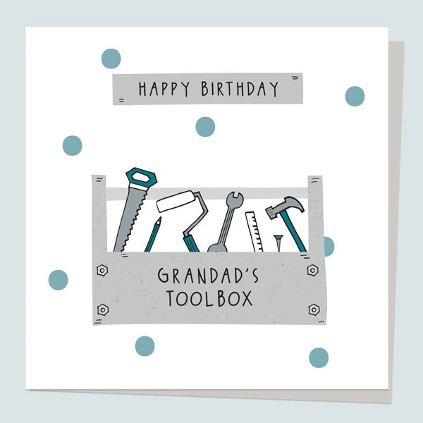 Grandad Birthday Card - Toolbox