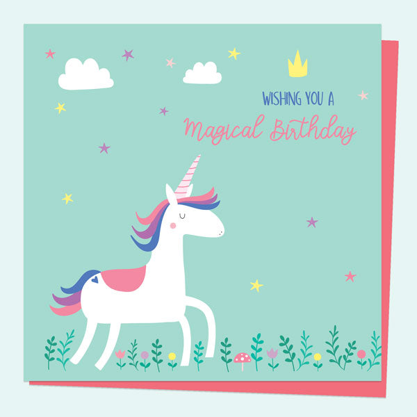 Kids Birthday Card - Unicorn Magic