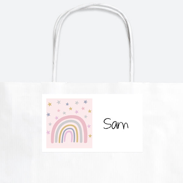 Boho Rainbow - Party Bag & Sticker - Pack of 10