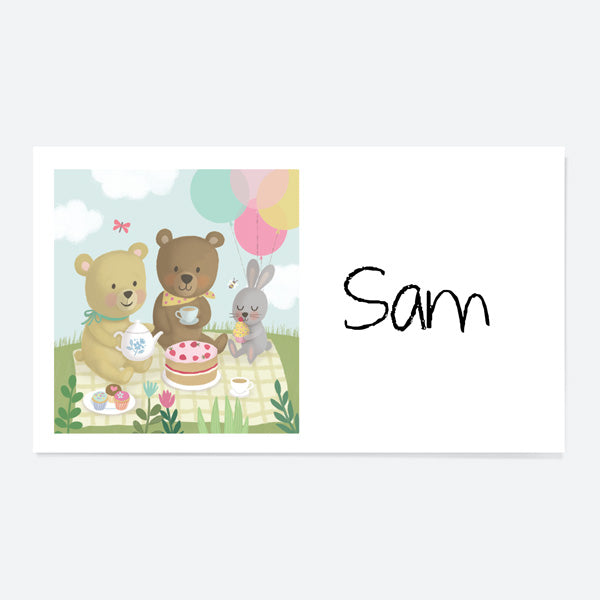 Teddy Bears Picnic - Party Sticker - Pack of 10