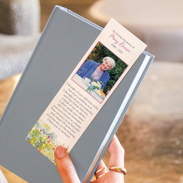 Funeral Bookmark - Watercolour Wildflowers