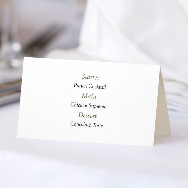 Botanical Heart - Wedding Place Cards