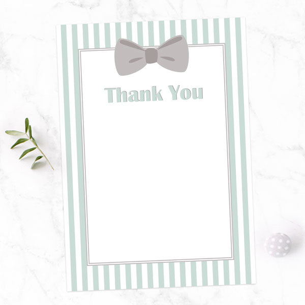 Thank You Cards - Bow Tie Stripes - Pack of 10