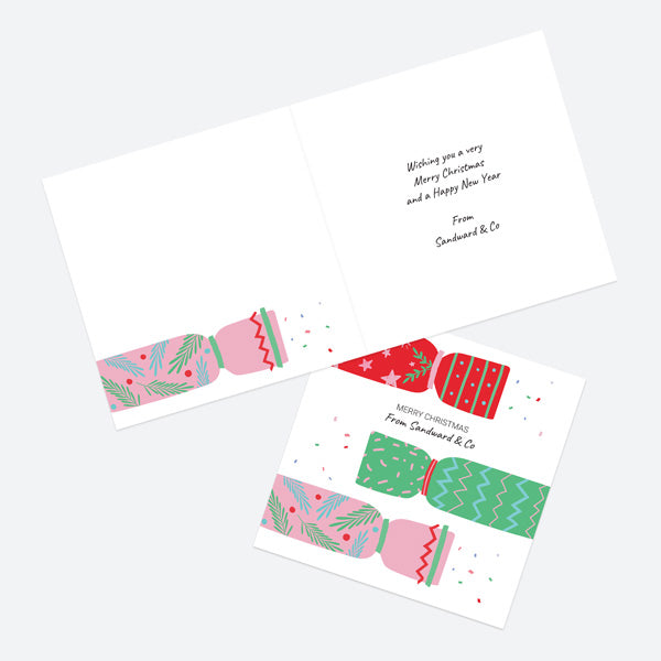 Business Christmas Cards - Festive Brights Crackers