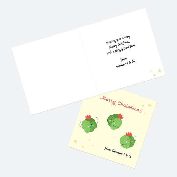 Business Christmas Cards - Festive Food - Sprouts
