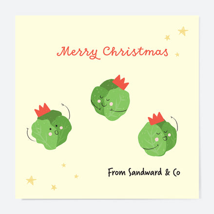 Business Christmas Cards - Festive Food - Sprouts