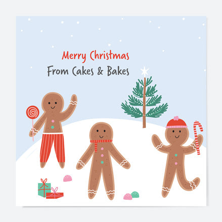 Business Christmas Cards - Sweet Christmas - Gingerbread Friends