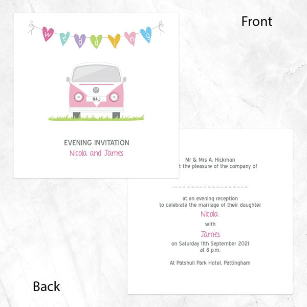 Campervan Evening Invitation