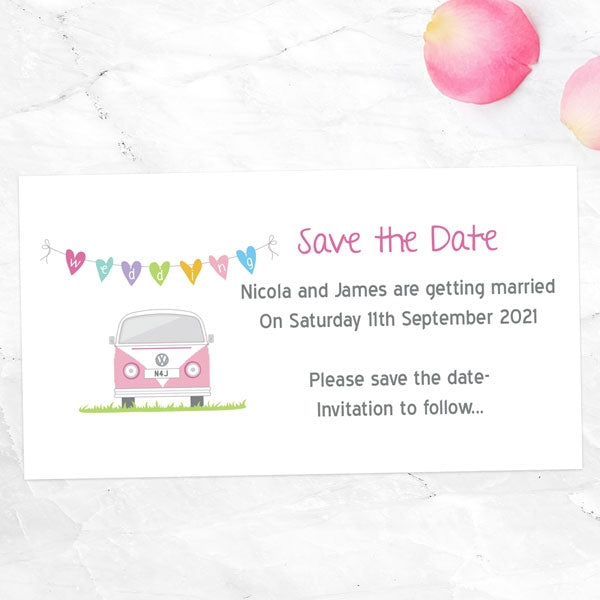 Campervan Save the Date Magnets