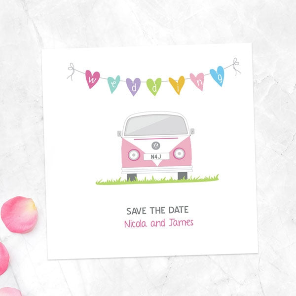 Campervan Save the Date Cards