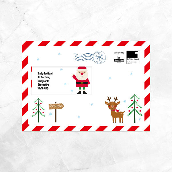 Candy Cane Christmas - Personalised Official Letter from Santa Claus