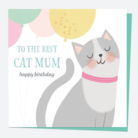 Cat Birthday Card - Best Cat Mum