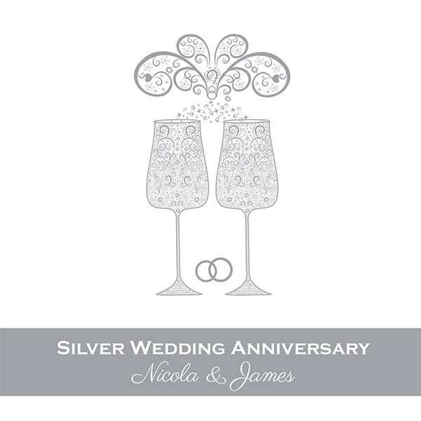 25th Wedding Anniversary Invitations - Celebrate With Us