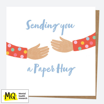 Charity Card - Paper Hug - Arms - Sending A Paper Hug