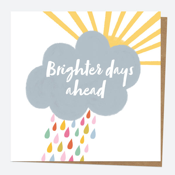 Charity Card - Paper Hug - Cloudy Day - Brighter Days Ahead
