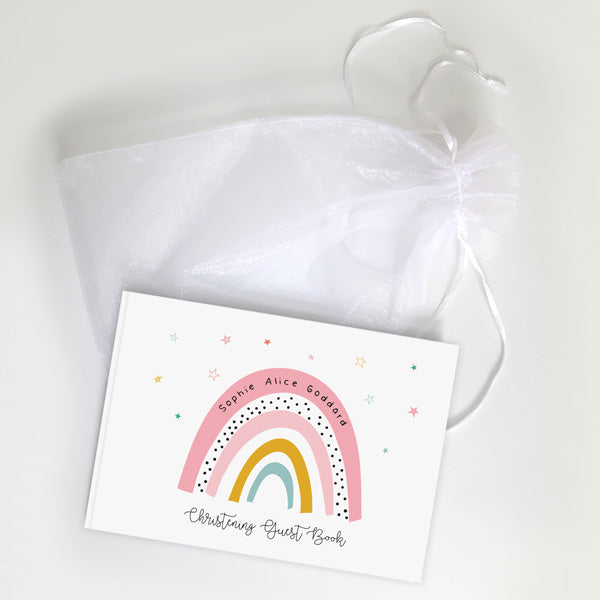 Chasing Rainbows - Christening Guest Book