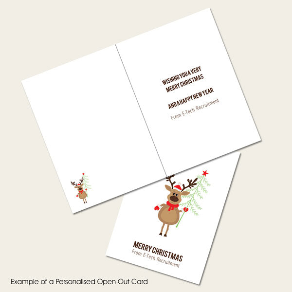 Business Christmas Cards - Christmas Reindeer