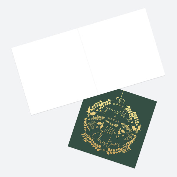 Luxury Foil Christmas Card - Contemporary Christmas - Bauble - Merry Christmas