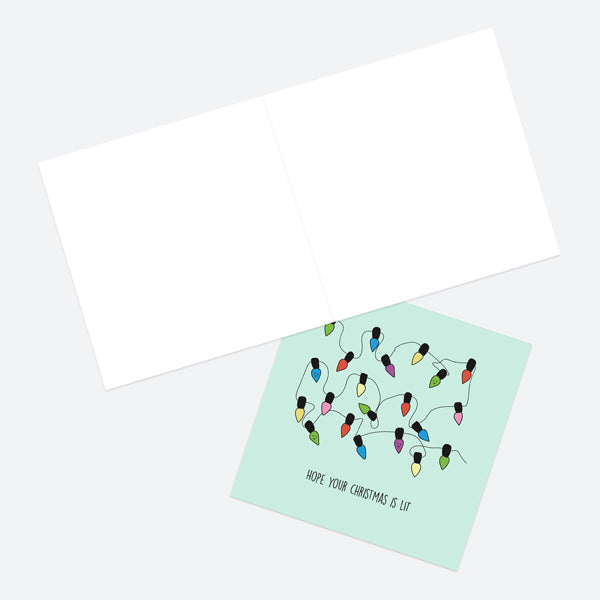 Christmas Card - Festive Funnies - Lit Christmas - To All The Family