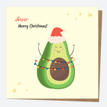 Christmas Card - Festive Food - Avocado