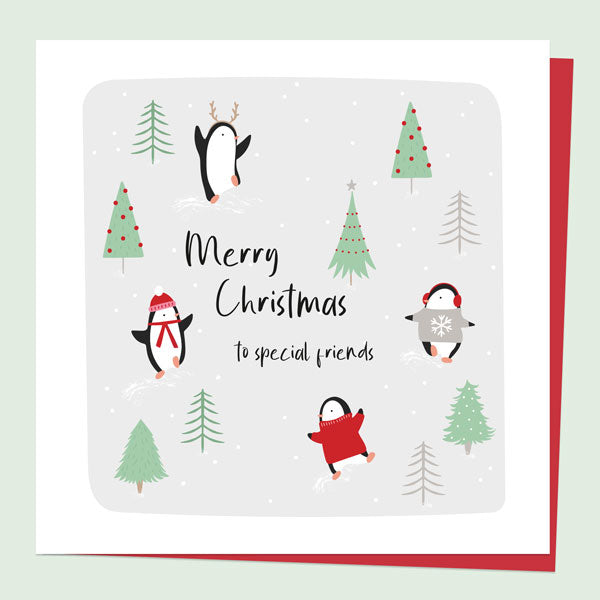 Christmas Card - Penguin Friends - To Special Friends
