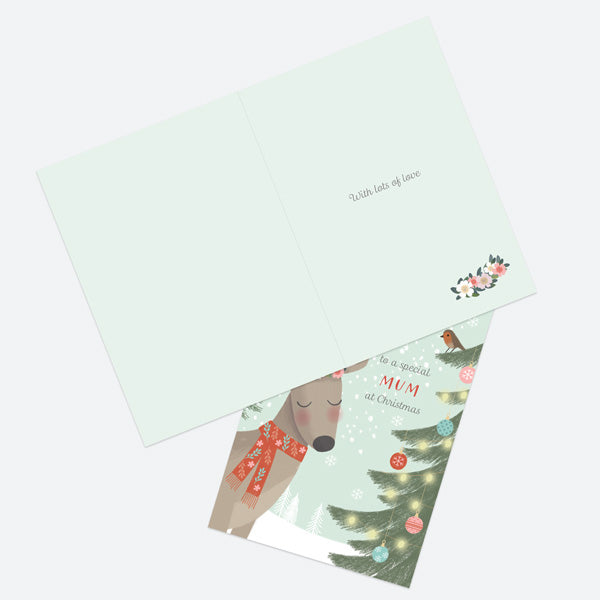 Christmas Card - Polar Pals - Decorative Deer - Mum