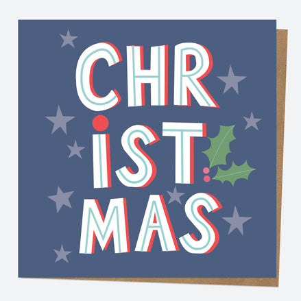 Christmas Card - Yuletide Typography - Christmas