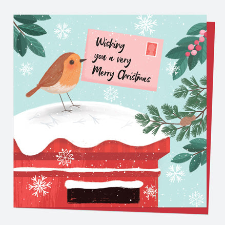 Christmas Cards - Postbox & Robin - Special Delivery - Pack of 5