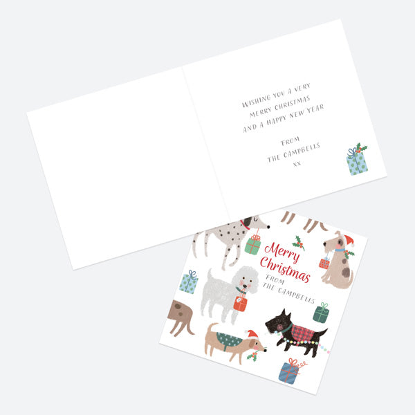Personalised Christmas Cards - Santa Paws - Yappy Christmas - Pack of 10