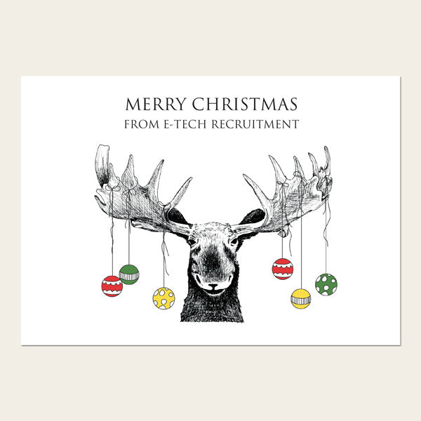 Business Christmas Cards - Christmas Moose Corporate