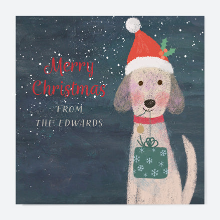 Personalised Christmas Cards - Santa Paws - Best Dog - Pack of 10