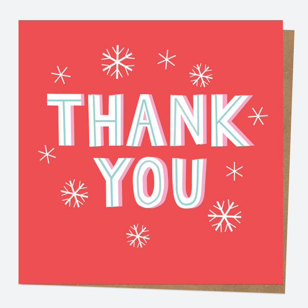 category header image Christmas Thank You Card - Yuletide Typography