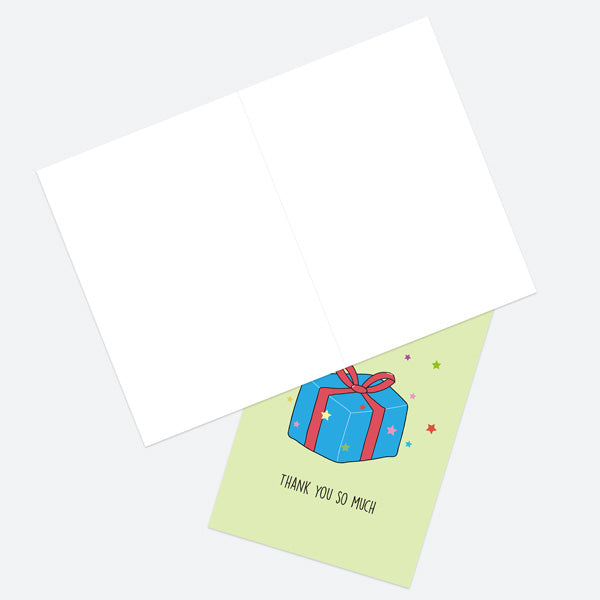 Christmas Thank You Open Out Cards - Festive Funnies - Present - Pack of 10
