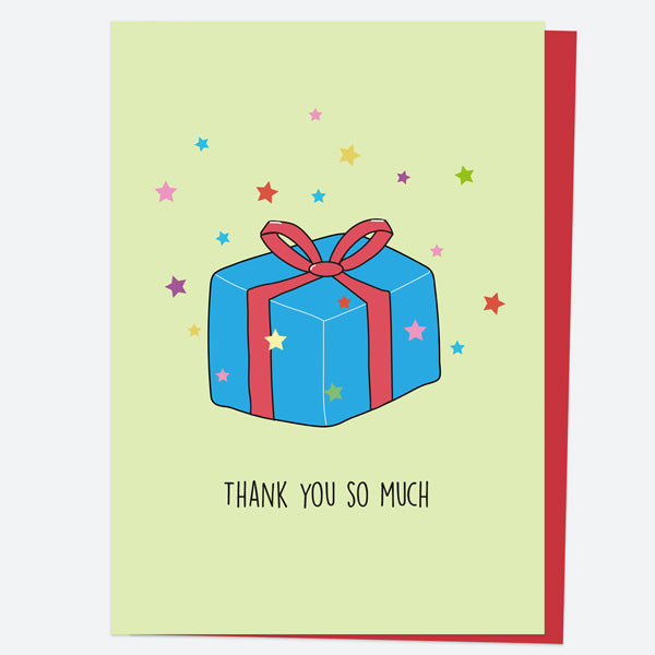 Christmas Thank You Open Out Cards - Festive Funnies - Present - Pack of 10