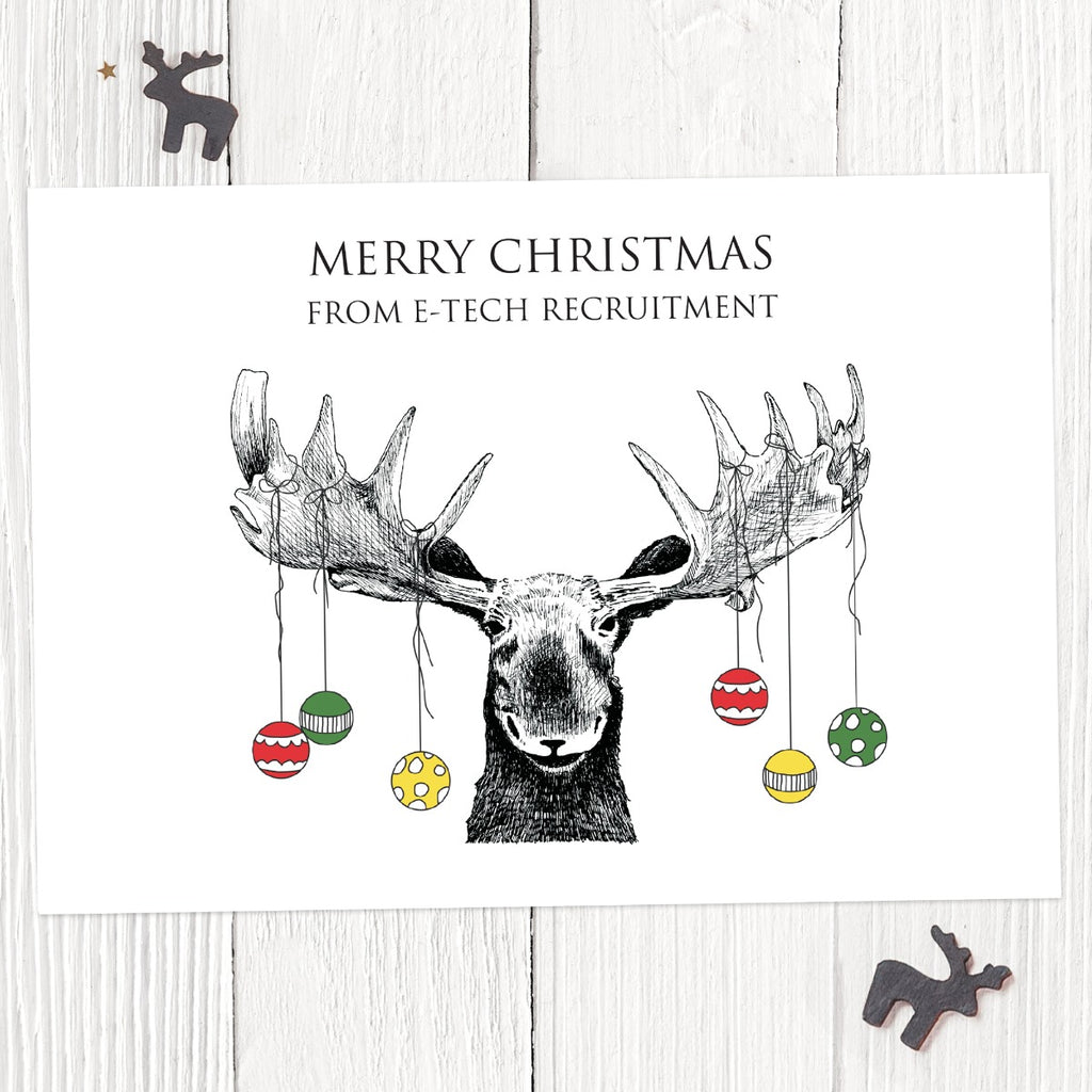 Business Christmas Cards - Christmas Moose Corporate