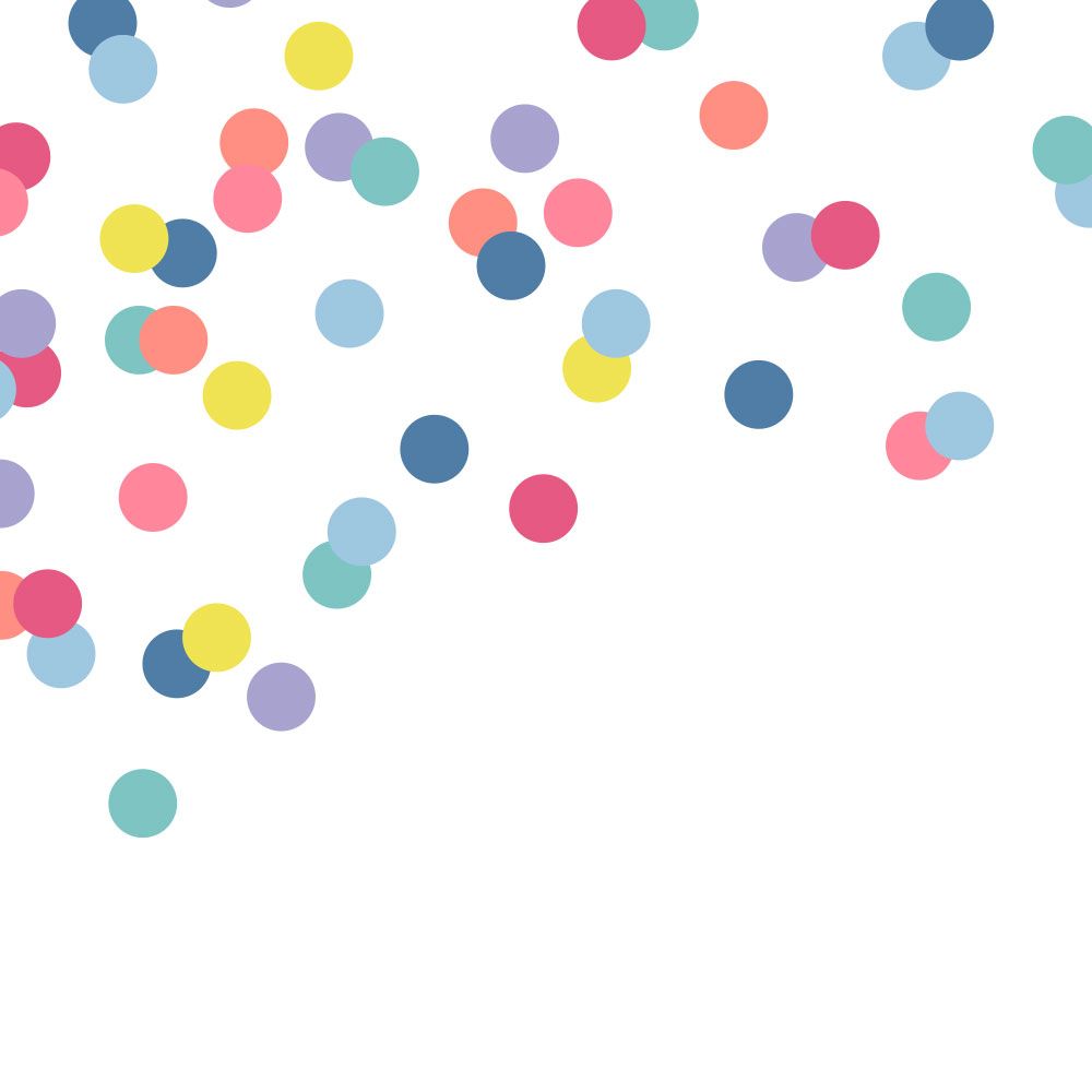 Colourful Confetti - Favour Tag