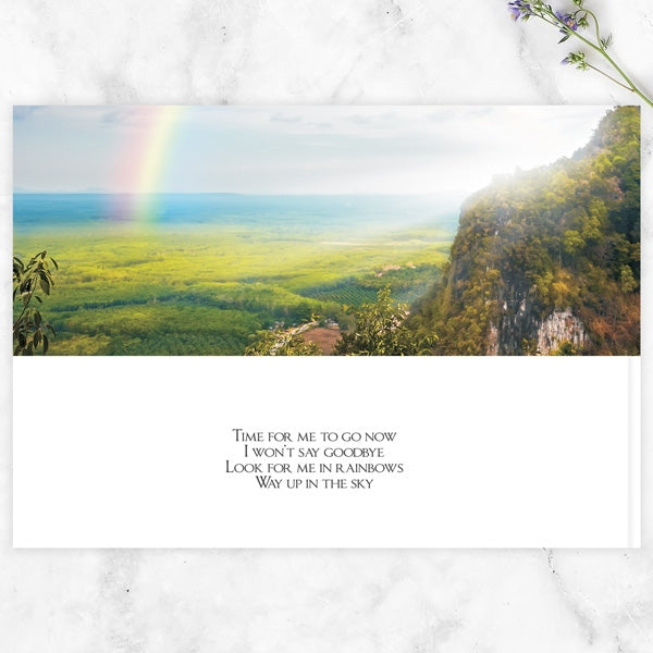 Condolence Guest Book - Rainbow View