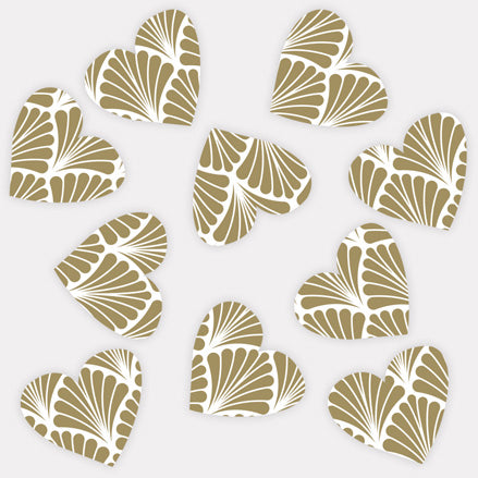 Art Deco Elegance - Iridescent Heart Table Confetti