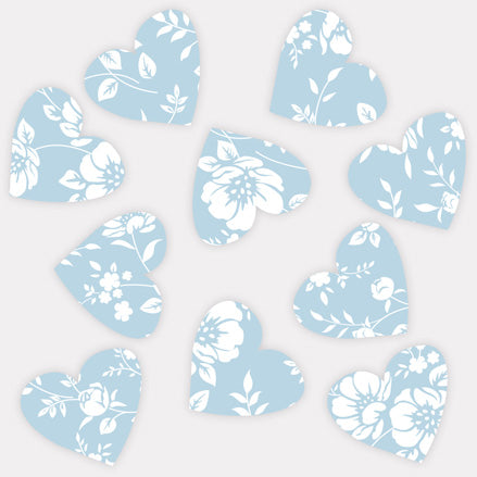 Dainty Flowers - Iridescent Heart Table Confetti