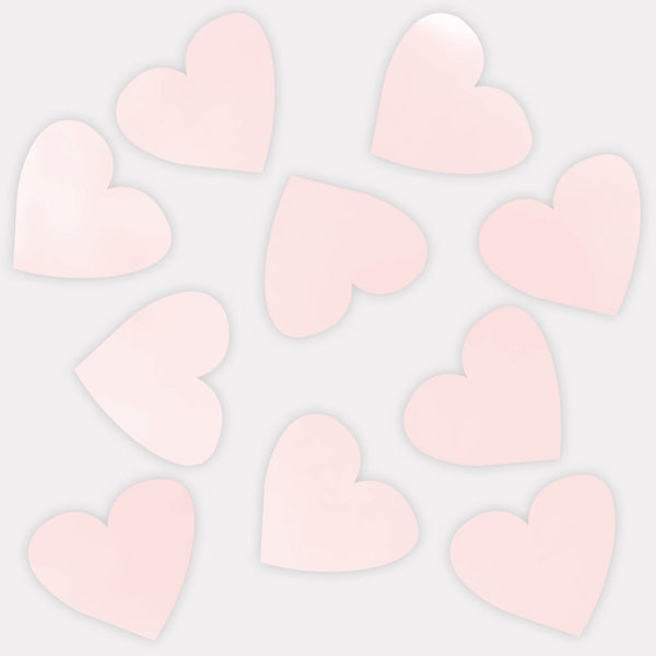 Delicate Inkwash - Iridescent Heart Table Confetti
