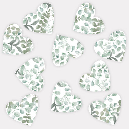 Eucalyptus Heart - Heart Table Confetti