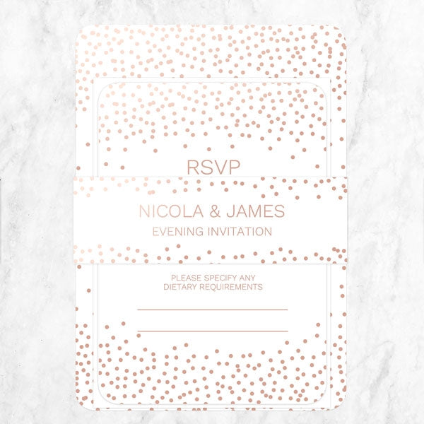 Confetti Sparkle - Foil Boutique Evening Invitation
