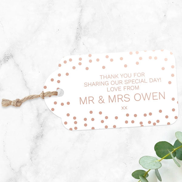 Confetti Sparkle - Foil Favour Tag