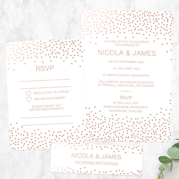 Confetti Sparkle Foil Boutique Sample