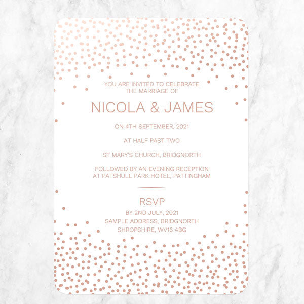 Confetti Sparkle Foil Boutique Sample